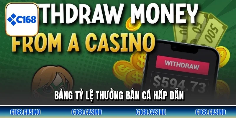 Bảng tỷ lệ thưởng bắn cá hấp dẫn